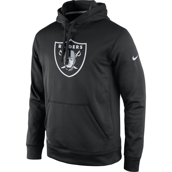 Men Oakland Raiders Nike Practice Performance Pullover Hoodie Black->youth nfl jersey->Youth Jersey
